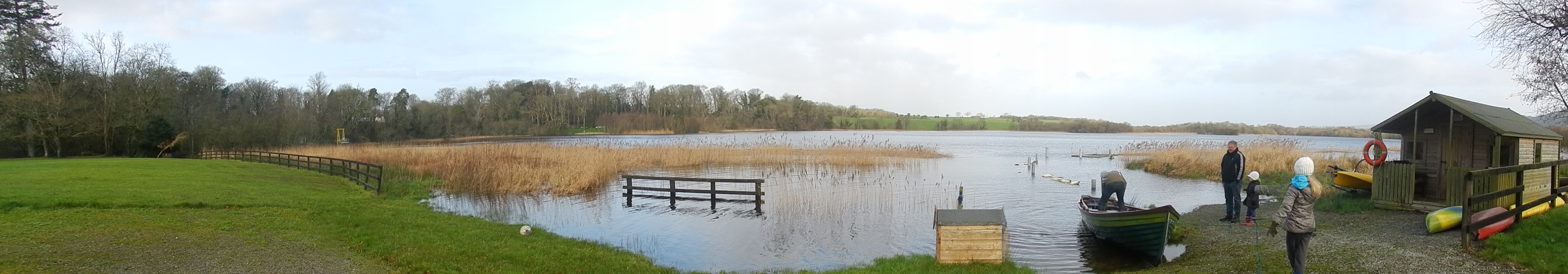 Winter high water with boating activities